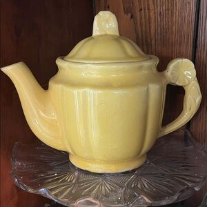 Vintage Yellow Teapot